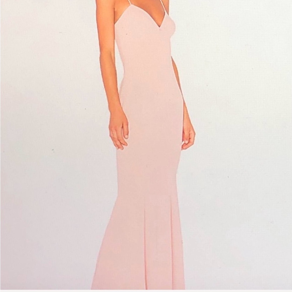 Katie May Strapless Pink Gown